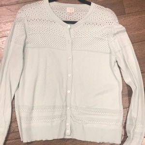 Mint green cardigan L